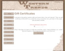 Professional website designers created Western Trends website