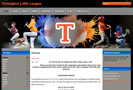 Wyoming Professional website design for Torrington Little League